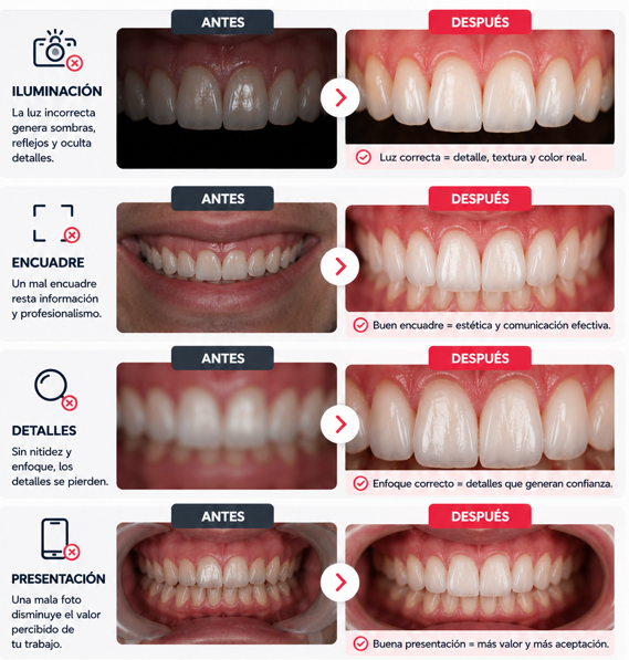 Antes y después: la diferencia se nota desde la primera foto